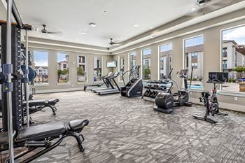State-of-the-art fitness center with technogym equipment